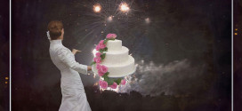 結婚式演出【新】ウェディングケーキにプロジェクションマッピング